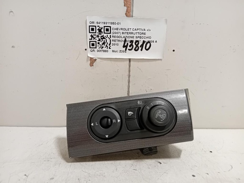 Interruttore Regolazione Specchio Retrovisore EST 64119311850-01 Chevrolet Captiva I 2007