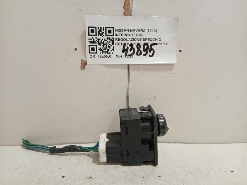 Interruttore Regolazione Specchio Retrovisore EST Nissan Navara 2010