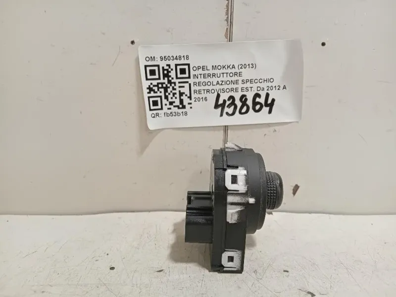 Interruttore Regolazione Specchio Retrovisore EST 95034818 Opel Mokka 2013