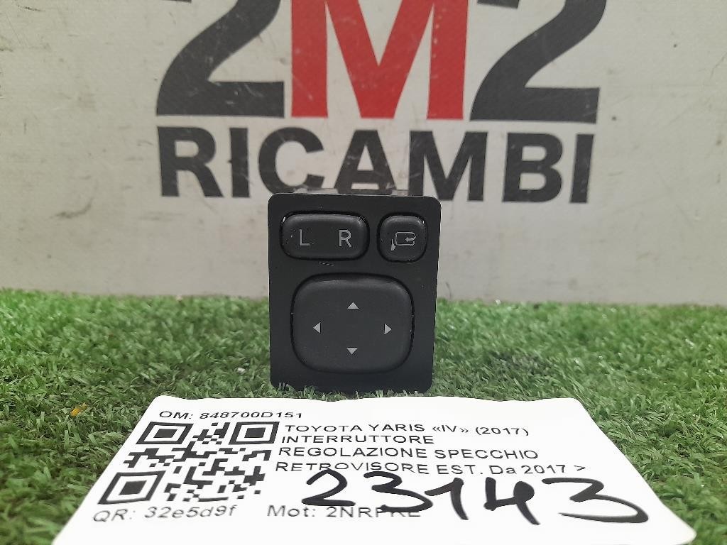 Interruttore Regolazione Specchio Retrovisore EST 848700D151 Toyota Yaris IV 2017