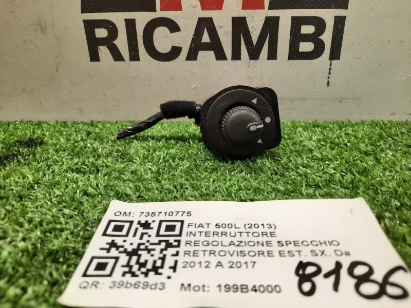 Interruttore Regolazione Specchio Retrovisore EST SX 735710775 Fiat 500L 2013