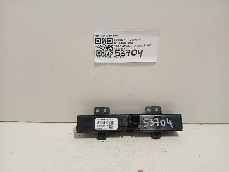 Interruttore Riscaldamento Sedile ANT P04602565AG Dodge Nitro 2007