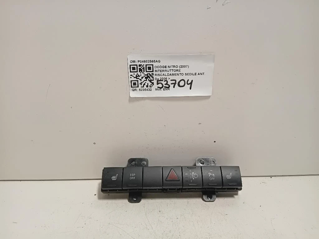 Interruttore Riscaldamento Sedile ANT P04602565AG Dodge Nitro 2007