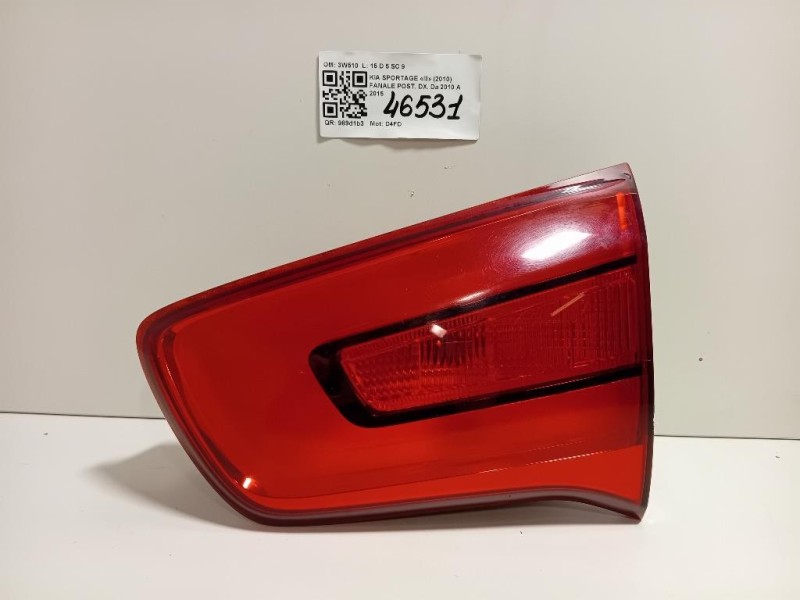 Fanale POST DX 92406-3W510 Kia Sportage III 2010