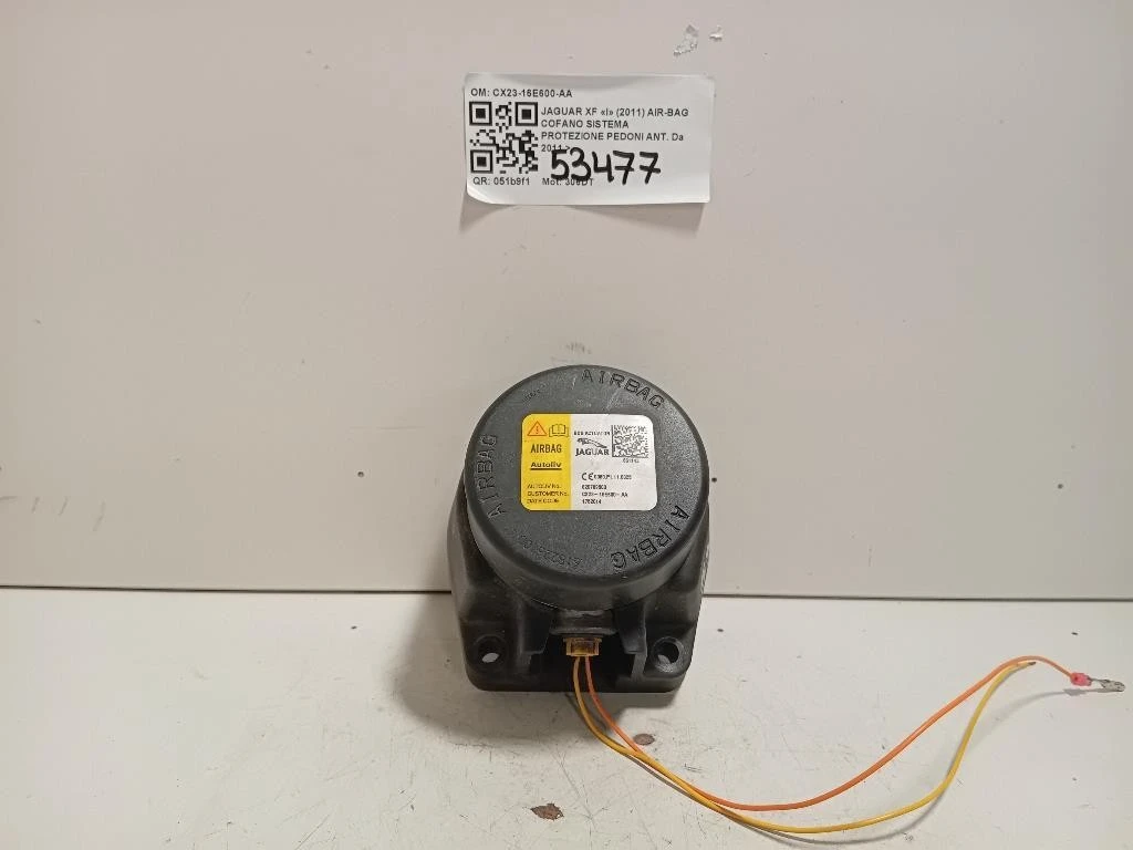 Air-bag Cofano Sistema Protezione Pedoni ANT CX23-16E600-AA Jaguar XF I 2011