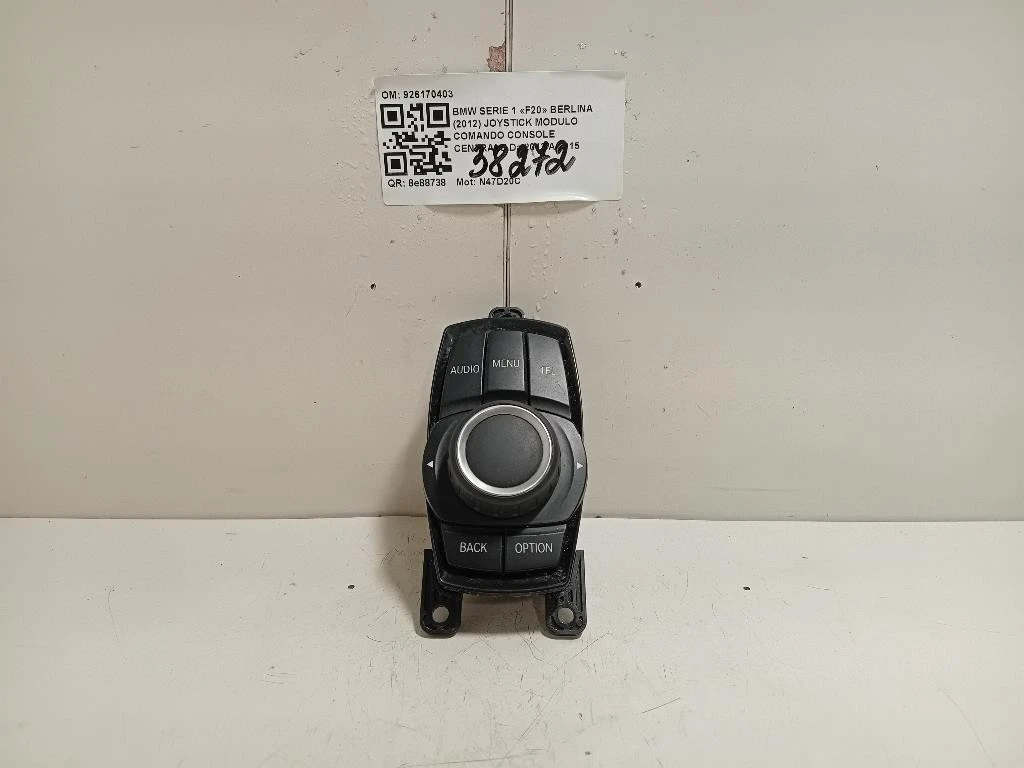 Joystick Modulo Comando Console Centrale 926170403 Bmw Serie 1 F20 Berlina 2012