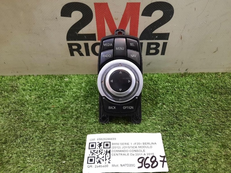 Joystick Modulo Comando Console Centrale 65829286699 Bmw Serie 1 F20 Berlina 2012