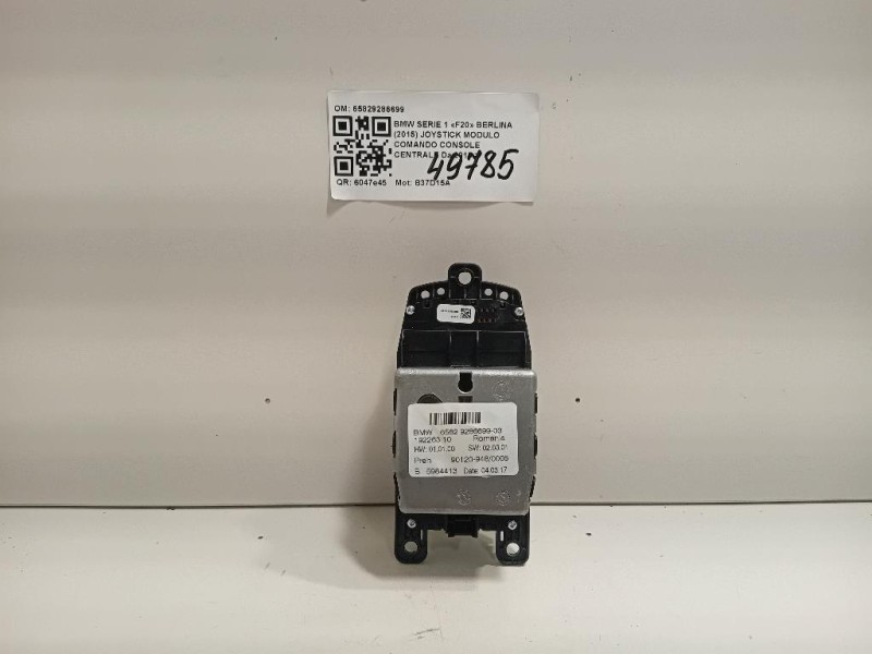 Joystick Modulo Comando Console Centrale 65829286699 Bmw Serie 1 F20 Berlina 2015
