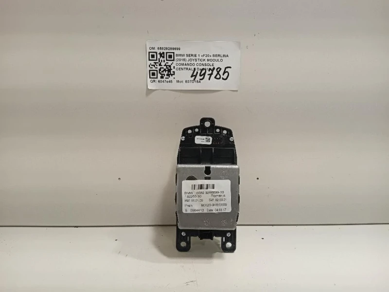 Joystick Modulo Comando Console Centrale 65829286699 Bmw Serie 1 F20 Berlina 2015