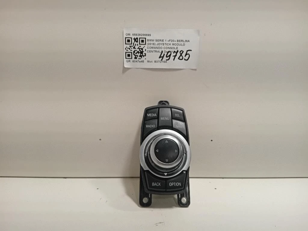 Joystick Modulo Comando Console Centrale 65829286699 Bmw Serie 1 F20 Berlina 2015