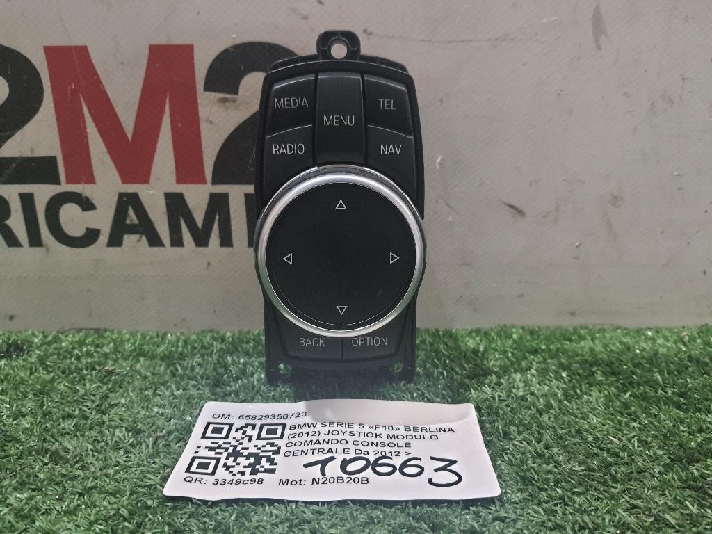 Joystick Modulo Comando Console Centrale 65829350723 Bmw Serie 5 F10 Berlina 2012