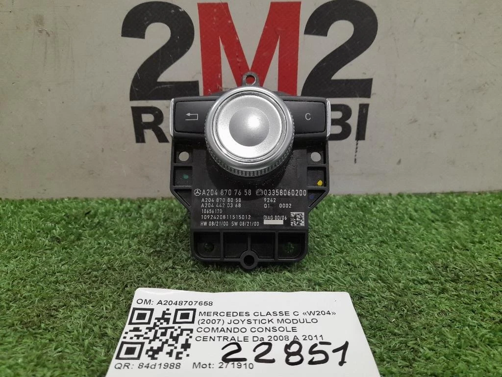 Joystick Modulo Comando Console Centrale A2048707658 Mercedes Classe C W204 2007