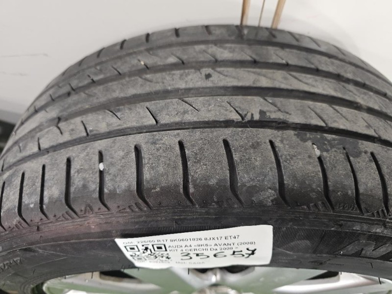KIT 4 Cerchi 22550 R17 8K0601826 8JX17 ET47 Audi A4 8K5 Avant 2008
