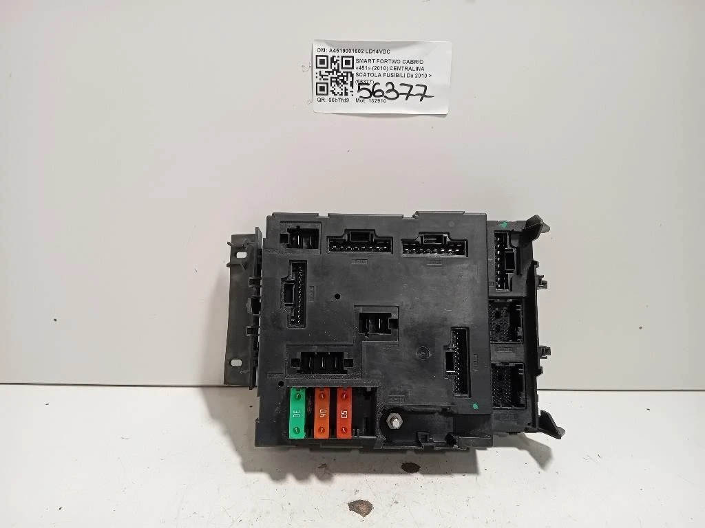 Centralina Scatola Fusibili A4519001602 Smart Fortwo Cabrio 451 2010