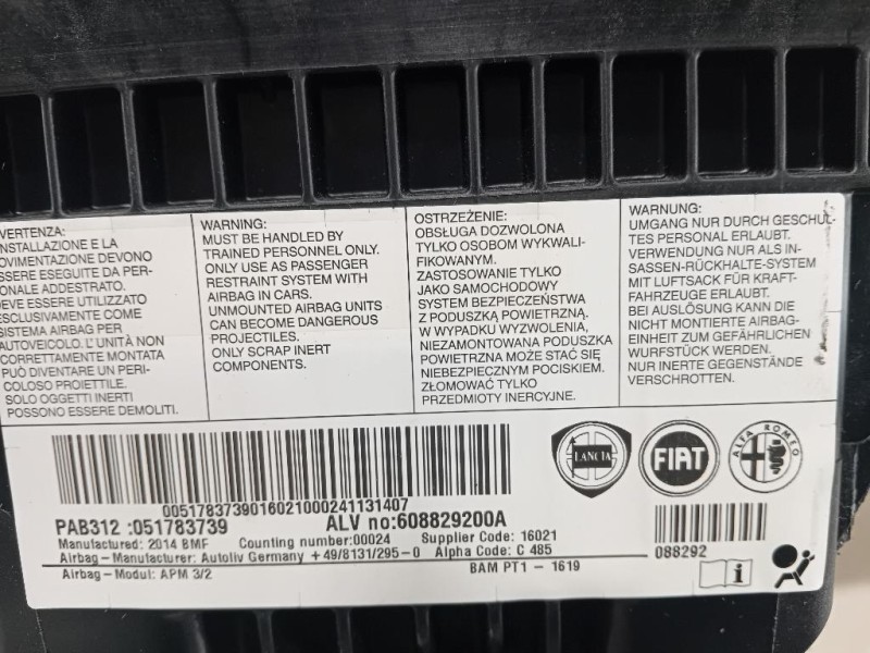 KIT Airbag KIT AIRBAG Fiat 500 II 2008