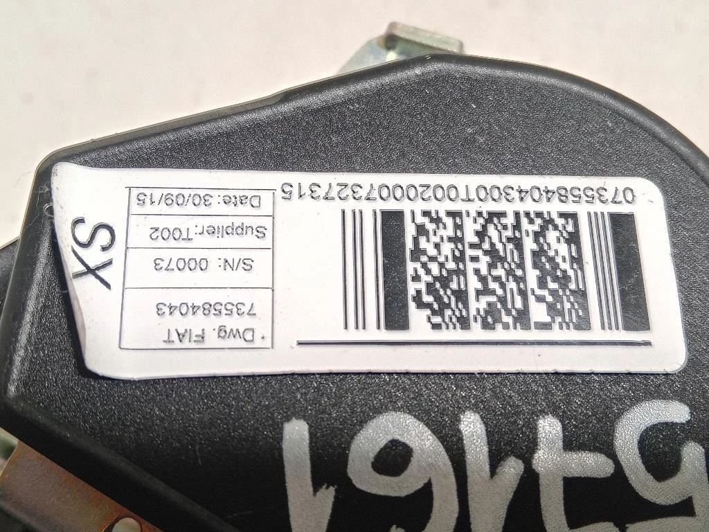 Cintura DI Sicurezza Sedile ANT SX 735584043 Fiat Doblò III 2015