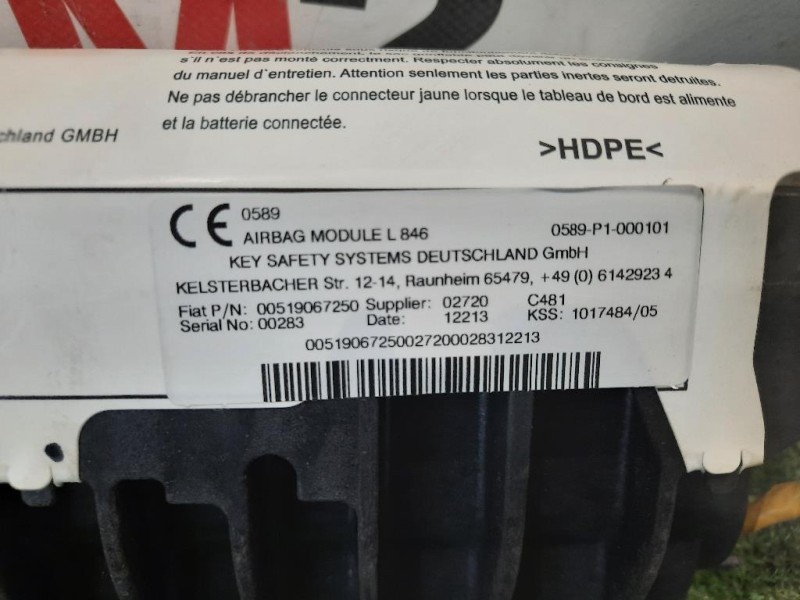 KIT Airbag Lancia Ypsilon III 2011