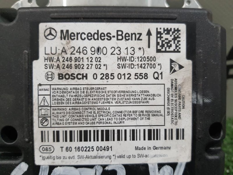 KIT Airbag A2466800087 Mercedes Classe B W246 2012