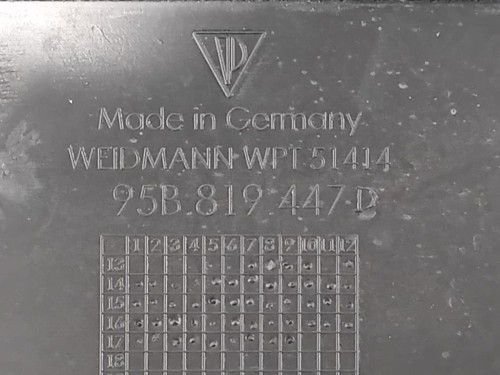 Cunetta Acqua Sottoparabrezza 95B819447B Porsche Macan I 2014