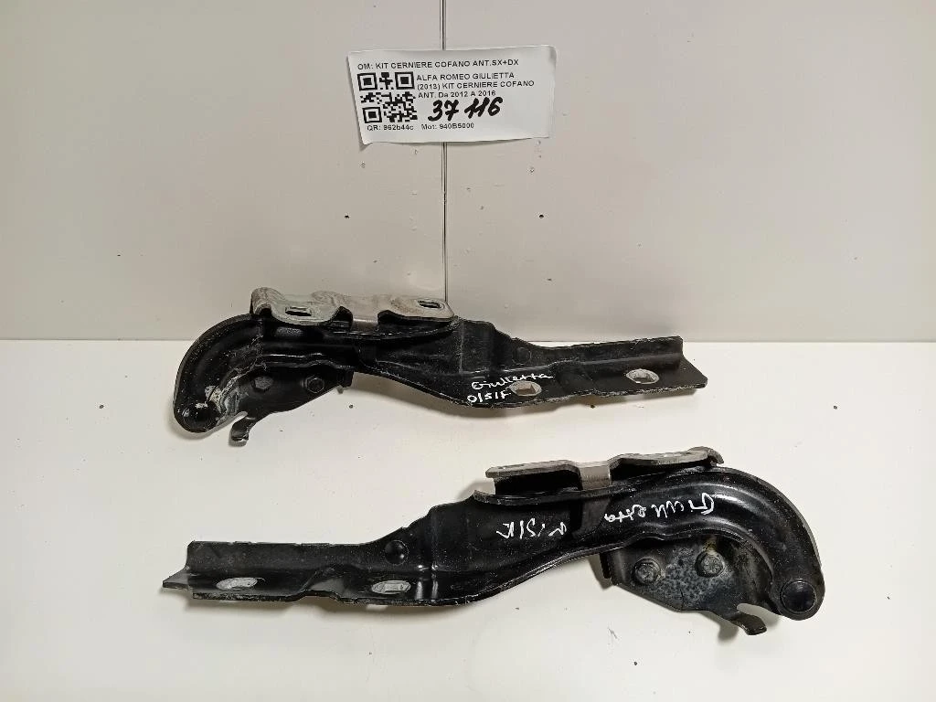 KIT Cerniere Cofano ANT KIT CERNIERE COFANO ANTSX+DX Alfa Romeo Giulietta 2013