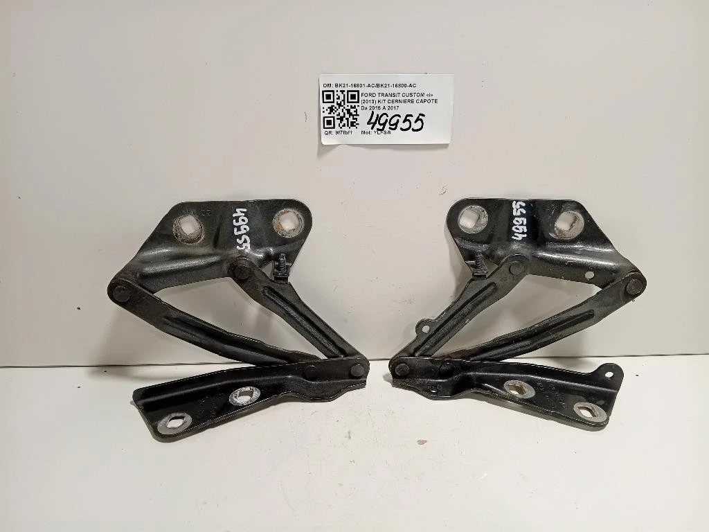 KIT Cerniere Cofano ANT BK21-16801-ACBK21-16800-AC Ford Transit Custom I 2013