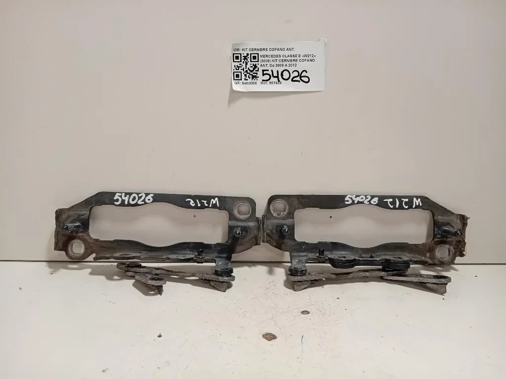 KIT Cerniere Cofano ANT KIT CERNIERE COFANO ANT Mercedes Classe E W212 2009
