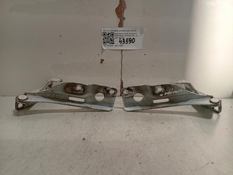 KIT Cerniere Cofano ANT KIT CERNIERE COFANO ANT DX+SX Nissan Navara 2000
