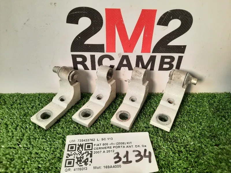 KIT Cerniere Porta ANT DX Fiat 500 II 2008