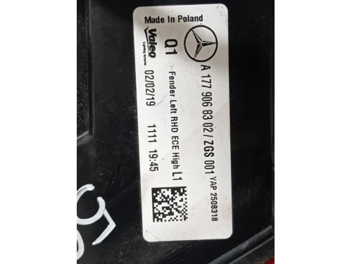 Fanale EST POST SX A1779068302 Mercedes Classe A W177 2018