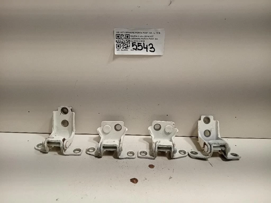 KIT Cerniere Porta POST SX KIT CERNIERE PORTA POST SX Mazda 3 III 2014