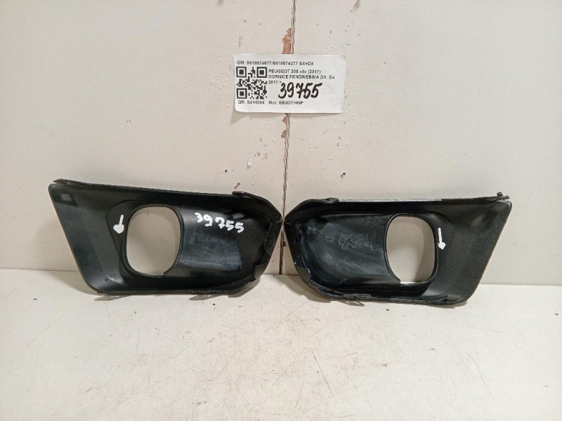 KIT Cornici Fendinebbia ANT 98185746779818574377 SX+DX Peugeot 308 II 2017