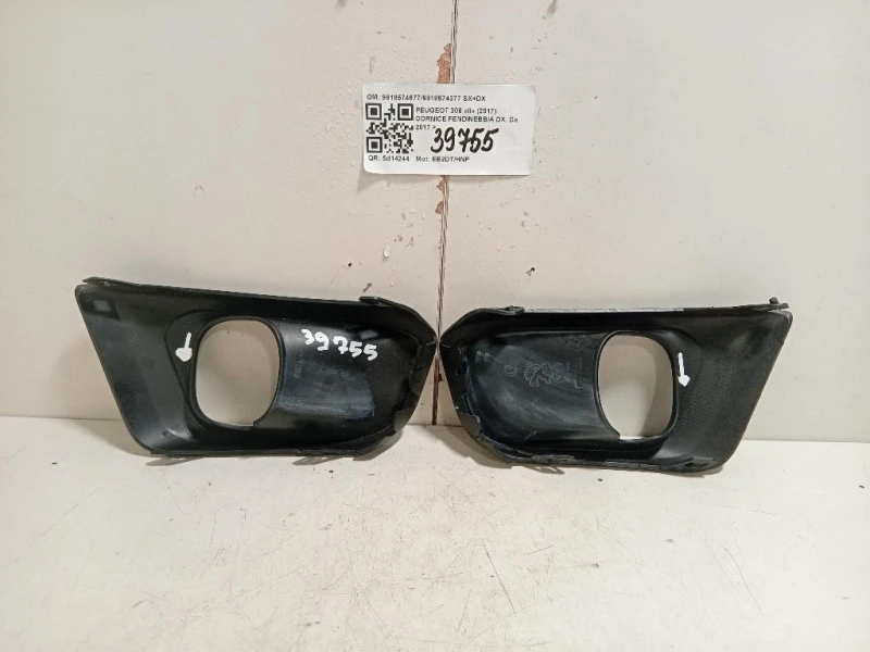 KIT Cornici Fendinebbia ANT 98185746779818574377 SX+DX Peugeot 308 II 2017
