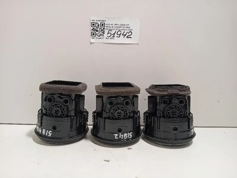 KIT Griglie Condotto ARIA Cruscotto 8V0820901 Audi A3 8V1 2012
