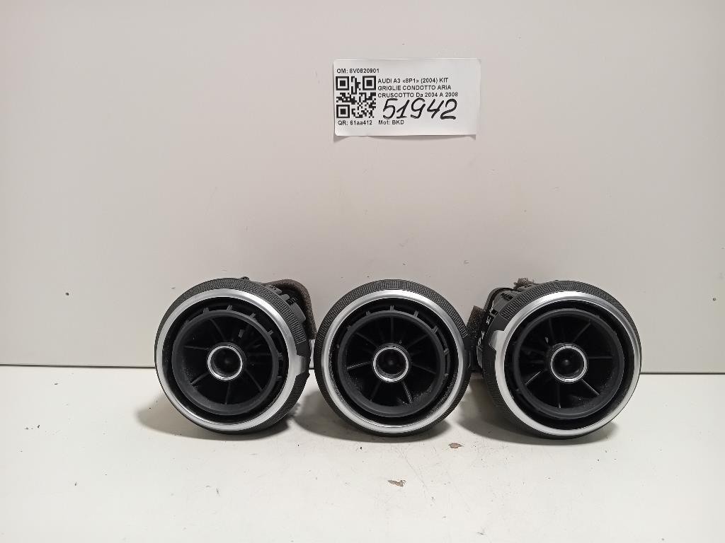 KIT Griglie Condotto ARIA Cruscotto 8V0820901 Audi A3 8V1 2012