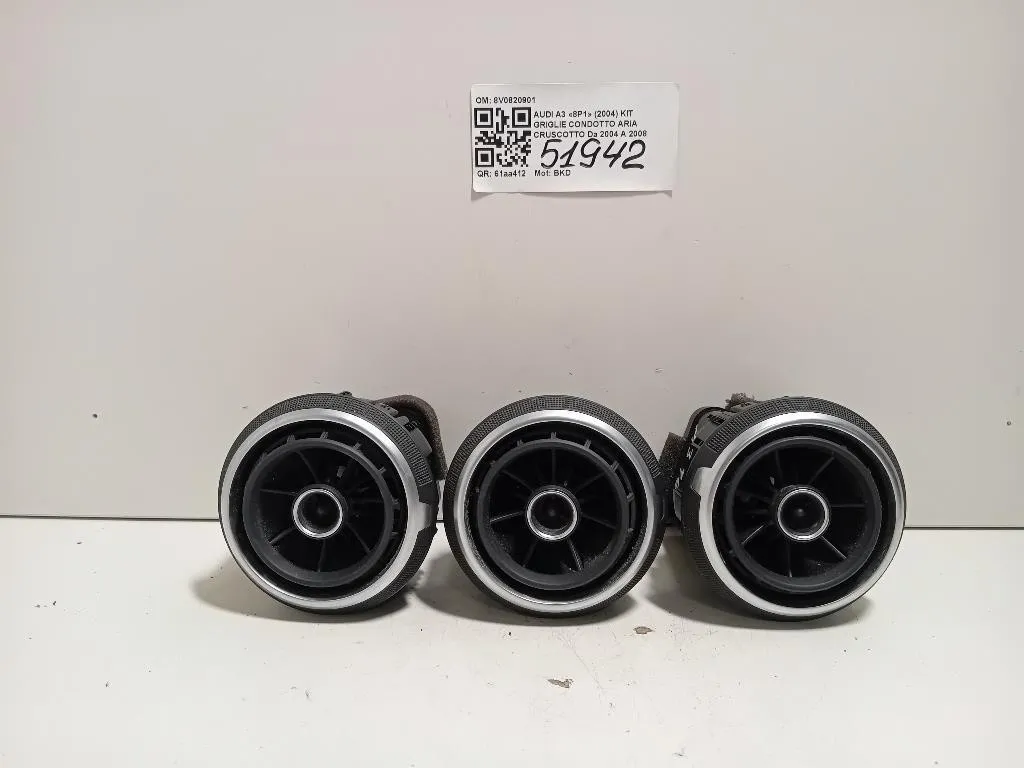 KIT Griglie Condotto ARIA Cruscotto 8V0820901 Audi A3 8V1 2012