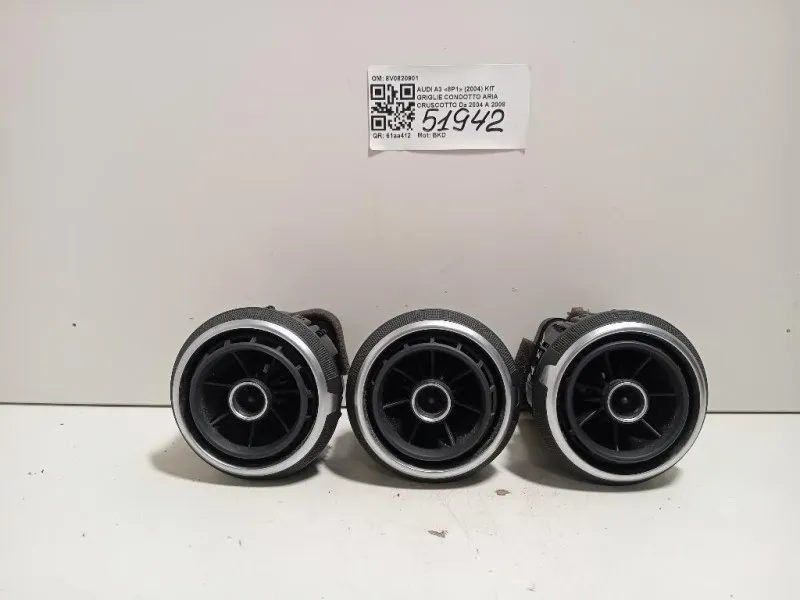 KIT Griglie Condotto ARIA Cruscotto 8V0820901 Audi A3 8V1 2012