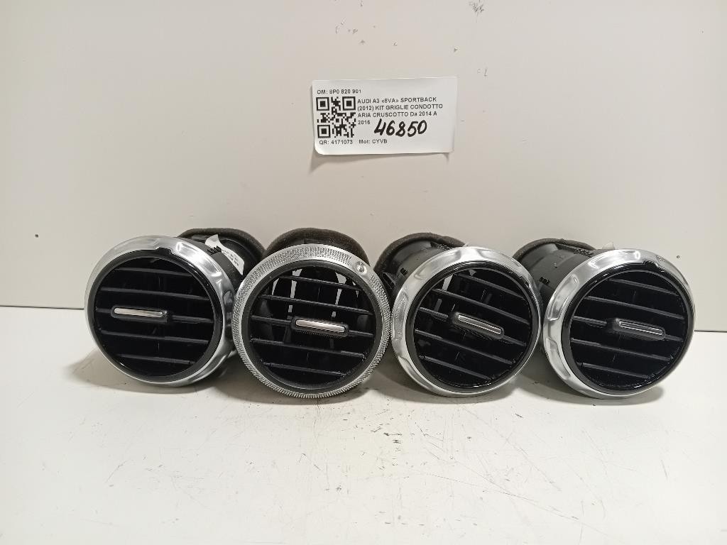KIT Griglie Condotto ARIA Cruscotto 8P0 820 901 Audi A3 8VA Sportback 2012
