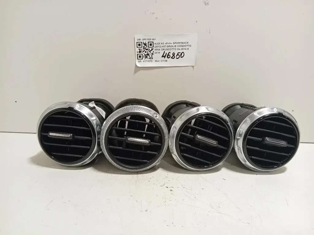 KIT Griglie Condotto ARIA Cruscotto 8P0 820 901 Audi A3 8VA Sportback 2012
