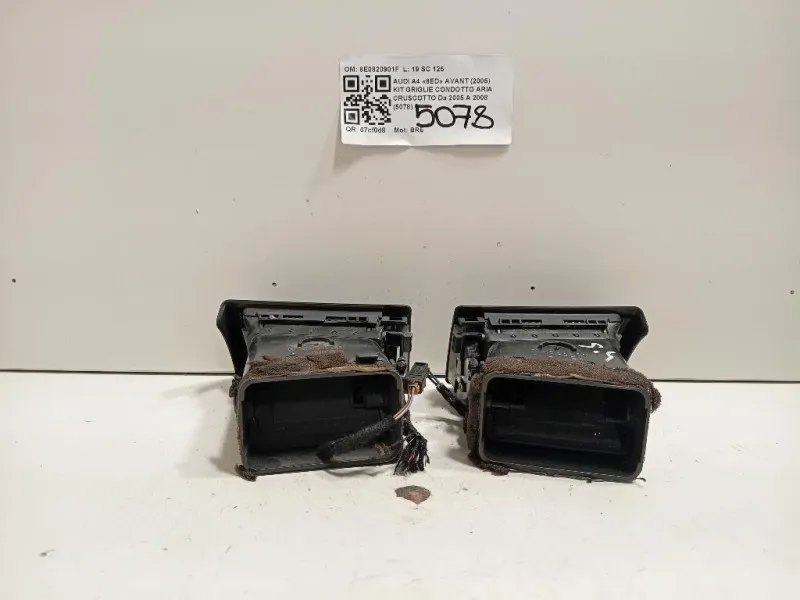 KIT Griglie Condotto ARIA Cruscotto 8E0820901F Audi A4 8ED Avant 2005