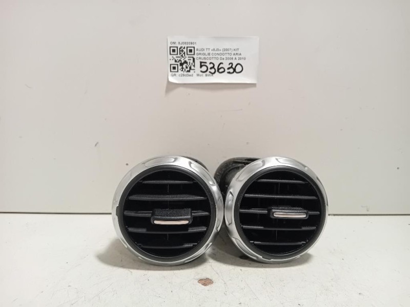 KIT Griglie Condotto ARIA Cruscotto 8J0820901 Audi TT 8J3 2007