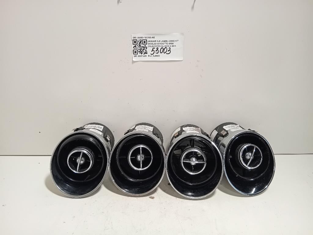 KIT Griglie Condotto ARIA Cruscotto AW93-19C893-AE Jaguar XJ8 X408 2003