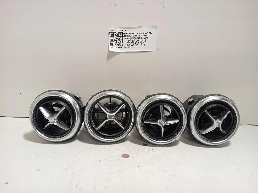 KIT Griglie Condotto ARIA Cruscotto A1758300754 Mercedes Classe A W176 2015