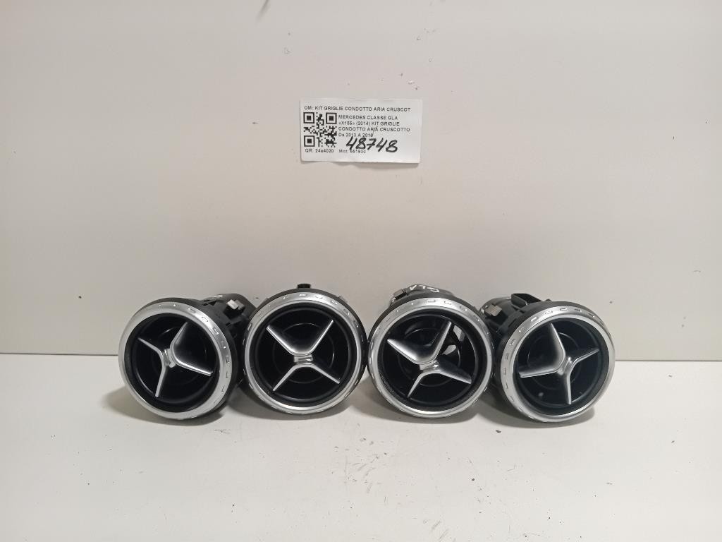 KIT Griglie Condotto ARIA Cruscotto A1568300054 PRESE DARIA Mercedes Classe GLA X156 2014