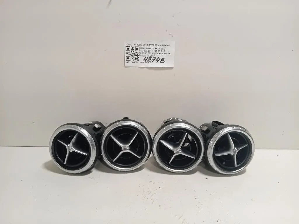 KIT Griglie Condotto ARIA Cruscotto A1568300054 PRESE DARIA Mercedes Classe GLA X156 2014