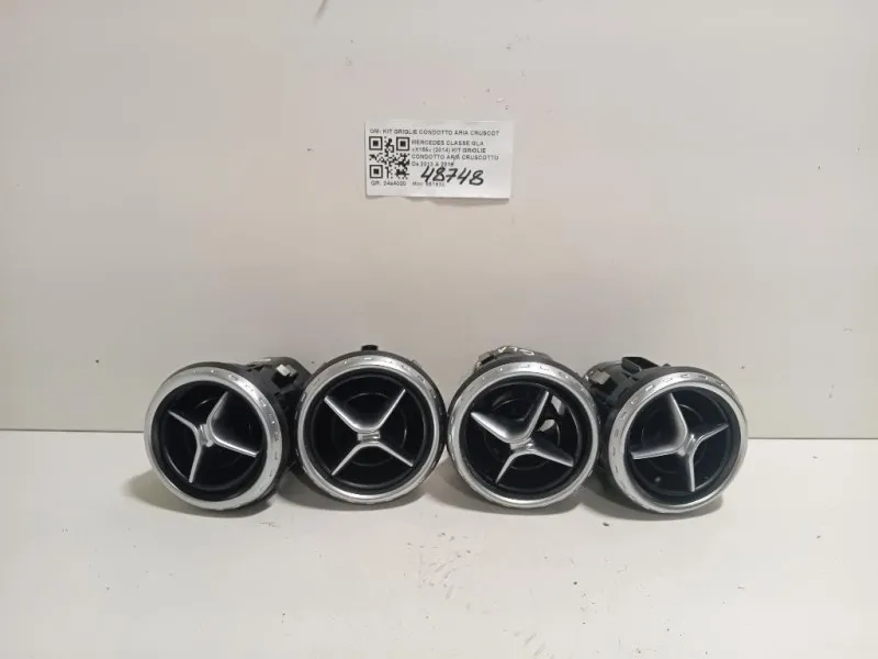 KIT Griglie Condotto ARIA Cruscotto A1568300054 PRESE DARIA Mercedes Classe GLA X156 2014