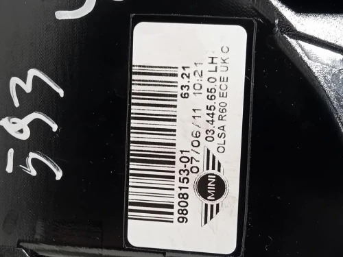 Fanale POST SX 980815301 Mini Countryman Cooper R60 2010