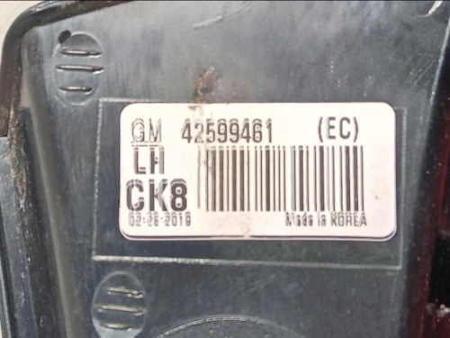 Fanale POST SX 42599461 Opel Mokka X 2016