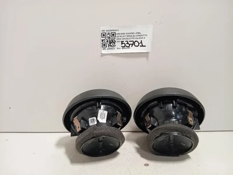 KIT Griglie Condotto ARIA Cruscotto 64229262413 Mini MINI Cooper F56 2018
