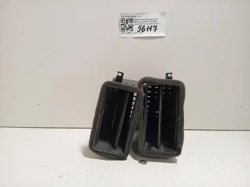 KIT Griglie Condotto ARIA Cruscotto 68751 5X00A Nissan Navara 2010