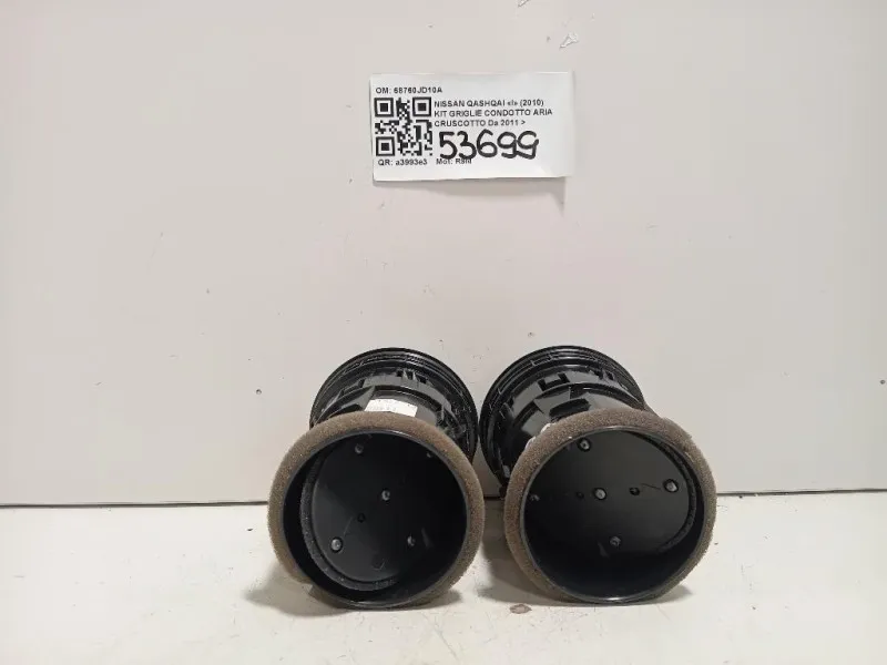 KIT Griglie Condotto ARIA Cruscotto 68760JD10A Nissan Qashqai I 2010